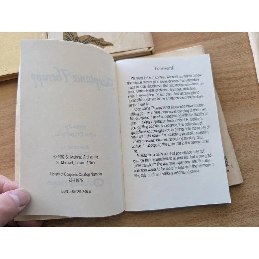 5 Lot Vintage Prayer & Therapy Books Faith‎ Abbey Press Peter Pauper Press Good